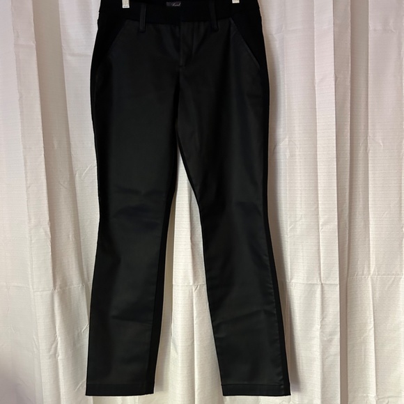 Anthro | Level 99 Black Denim Front Coated Stretch Jeans, Size 28 - Picture 3 of 12